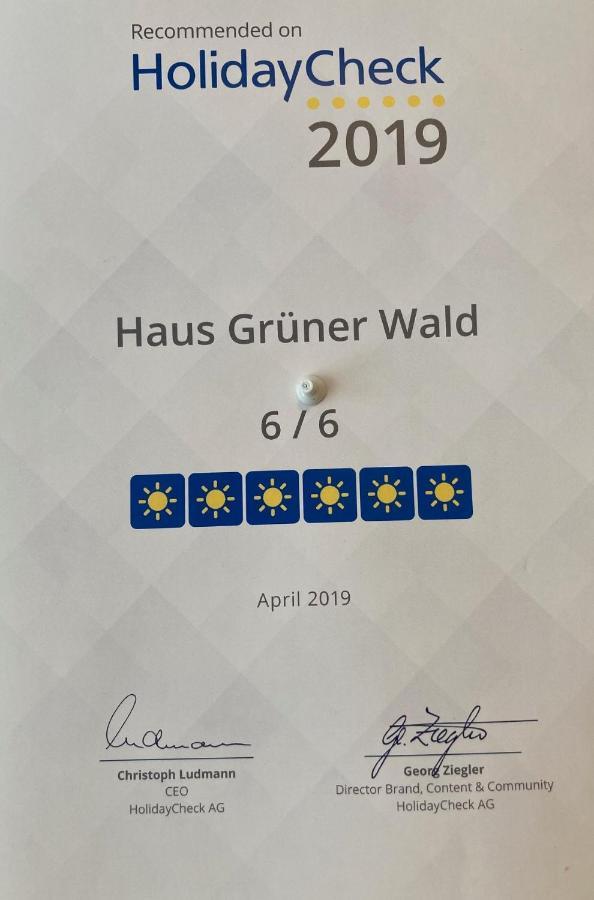 شقة Haus Gruener Wald بارثولومابيرغ المظهر الخارجي الصورة